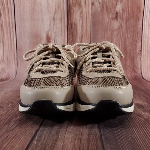 *READ* Zeba Mens Size 7 Wide Hands Free Beige Comfort Walking Slip On Shoes - Picture 8 of 16